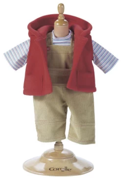 Corolle RED FLEECE SET