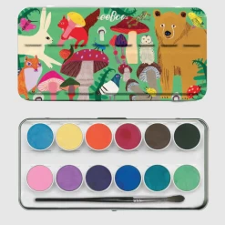 Eeboo MUSHROOM -12 WATERCOLOR TIN