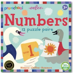 Eeboo PRE-SCHOOL NUMBERS PUZZLE PAIRS