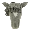 NATURAL GREY HORSE HEAD