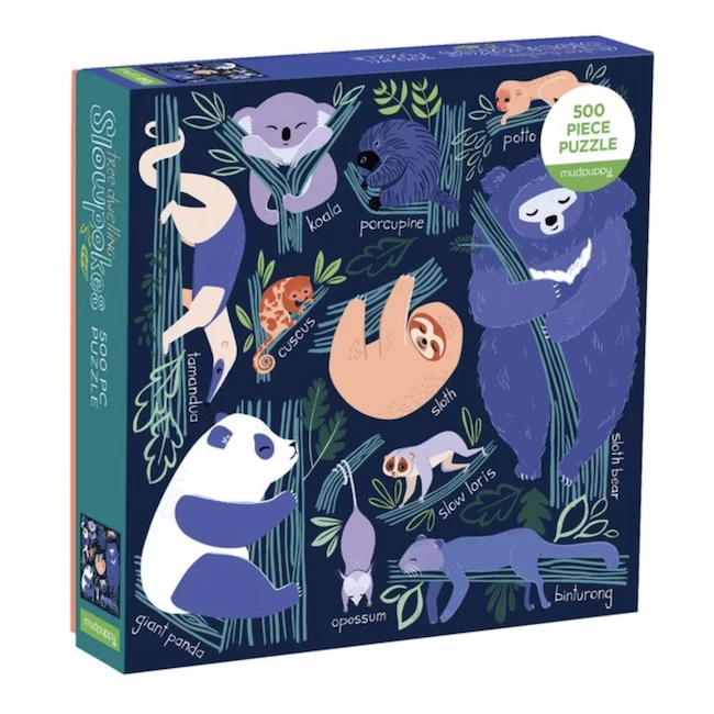 TREE-DWELLING SLOWPOKES 500 PIECE PUZZLE 1 TREE-DWELLING SLOWPOKES 500 PIECE PUZZLE