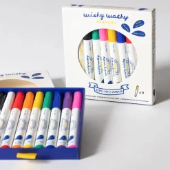 WISHY WASHY MARKERS/ SET OF 9 ASSORTED COLORS