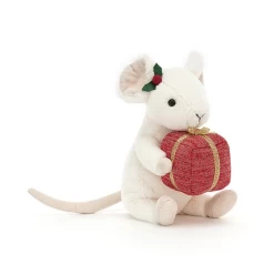 JELLYCAT MERRY MOUSE CANDY CANE -Kind Buurt jellycat merry mouse present