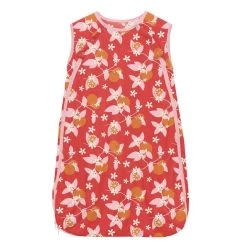PRINT LIGHT FILL FLUFFLE SLEEPING BAG IN POPPY ORANGE BLOSSOM