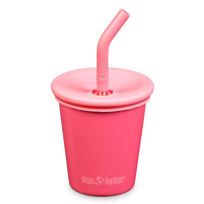 Klean Kanteen KIDS CUP 10oz WITH KIDS STRAW IN ROUGE RED 1 Klean Kanteen KIDS CUP 10oz WITH KIDS STRAW IN ROUGE RED