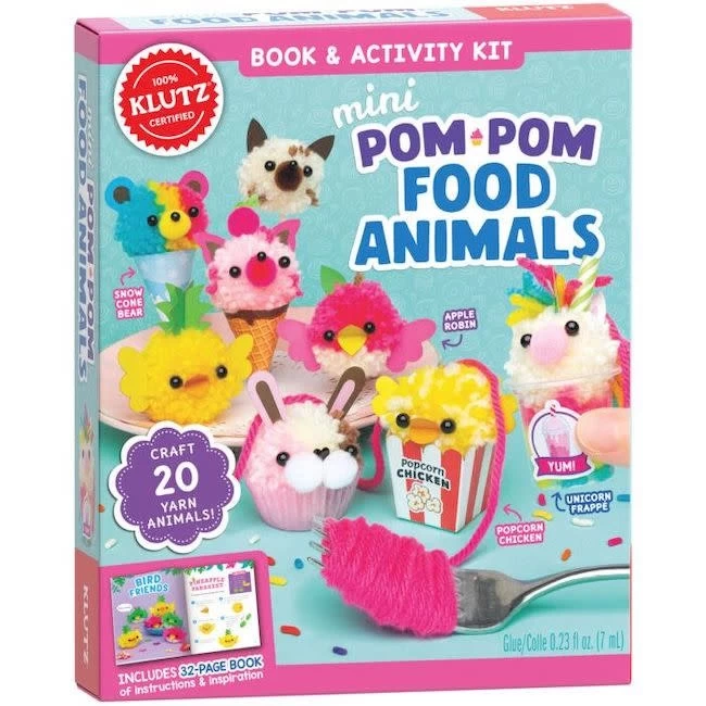 MINI POM-POM FOOD ANIMALS 1 MINI POM-POM FOOD ANIMALS