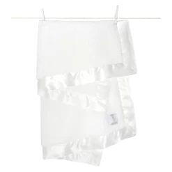 LITTLE GIRAFFE CHENILLE WHITE BABY BLANKET