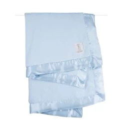 LITTLE GIRAFFE LUXE BLUE BABY BLANKET