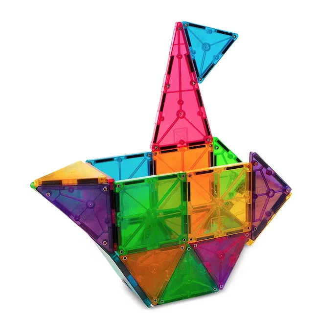 MAGNA-TILES CLEAR COLORS 32 PIECE SET 3 MAGNA-TILES CLEAR COLORS 32 PIECE SET - Afbeelding 3