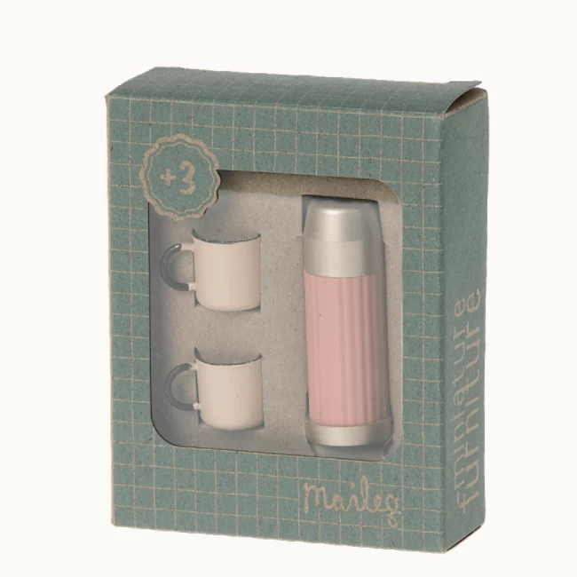 Maileg THERMOS AND CUPS -SOFT CORAL 2 Maileg THERMOS AND CUPS -SOFT CORAL - Afbeelding 2