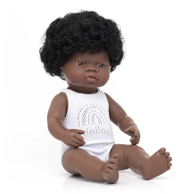Miniland BABY DOLL AFRICAN AMERICAN GIRL-15" 1 Miniland BABY DOLL AFRICAN AMERICAN GIRL-15"