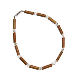 HAZEL WOOD CLEAR BABY NECKLACE