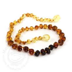 YOUTH AMBER HEALING NECKLACE-BAROQUE RAINBOW