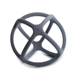 Mushie FINGER TOOTHBRUSH - TRADEWINDS/STONE -Kind Buurt mushie ball teether tradewinds 3