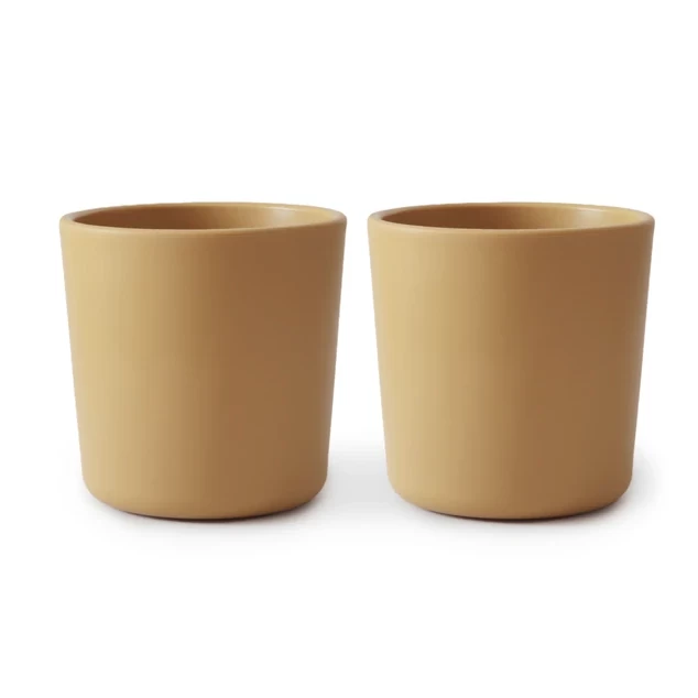 Mushie DINNERWARE CUP, SET OF 2 - MUSTARD 1 Mushie DINNERWARE CUP, SET OF 2 - MUSTARD
