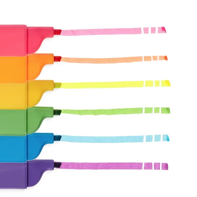 Ooly DO-OVER ERASABLE HIGHLIGHTERS SET OF 6 2 Ooly DO-OVER ERASABLE HIGHLIGHTERS SET OF 6 - Afbeelding 2