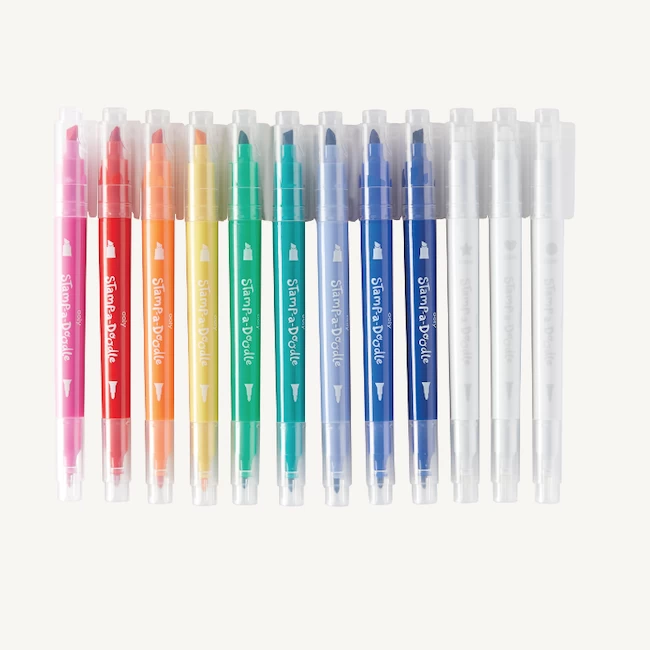 Ooly STAMP-A-DOODLE DOUBLE ENDED MARKERS 2 Ooly STAMP-A-DOODLE DOUBLE ENDED MARKERS - Afbeelding 2
