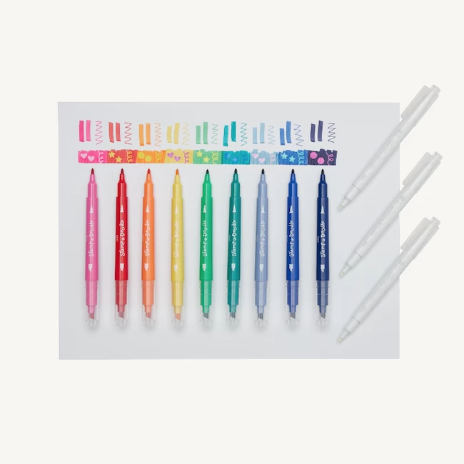 Ooly STAMP-A-DOODLE DOUBLE ENDED MARKERS 3 Ooly STAMP-A-DOODLE DOUBLE ENDED MARKERS - Afbeelding 3