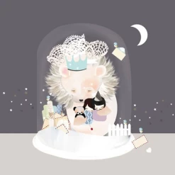 THE SLEEPY SNOW 14X14