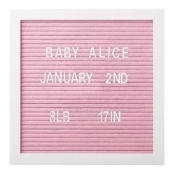 Pearhead LETTER BOARD SET FELT 10X10 - PINK