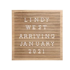 Pearhead NATURAL WOOD LETTERBOARD