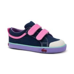 ROBYNE IN NAVY/HOT PINK SNEAKER