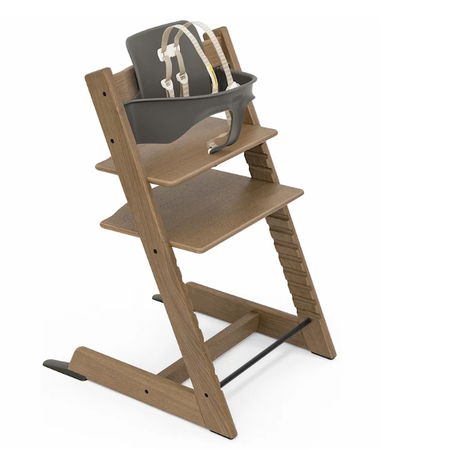 Stokke TRIPP TRAPP BUNDLE HIGH CHAIR IN OAK BROWN 1 Stokke TRIPP TRAPP BUNDLE HIGH CHAIR IN OAK BROWN