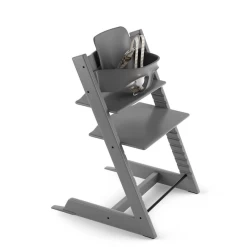 Stokke TRIPP TRAPP BUNDLE HIGH CHAIR IN STORM GREY