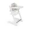 Stokke TRIPP TRAPP COMPLETE HIGH CHAIR WHITE WITH NORDIC GREY CUSHION AND TRAY