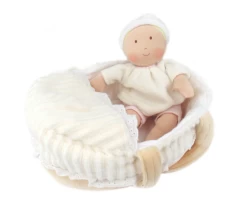 Tikiri CARRY COT BABY WITH BOTTLE & BLANKET