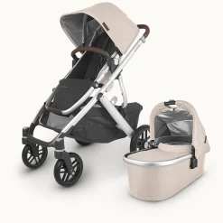 Uppababy VISTA V2 STROLLER - DECLAN (OAT MELANGE/SILVER/CHESTNUT LEATHER)